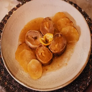 Solomillo ibérico relleno de foie